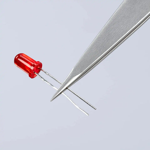 KNIPEX Tweezers, Anti-Mag, Needle, Straight, 4-3/4 (922206)