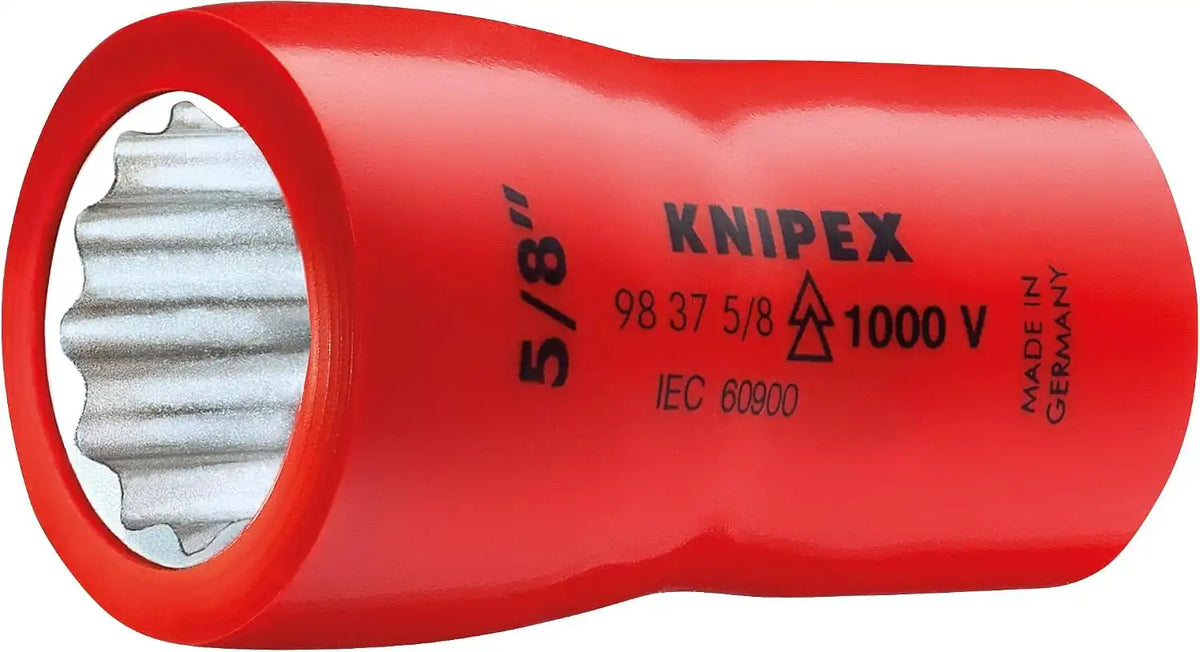 KNIPEX 98 37 5/8 3/8 1,000V Insulated 5/8 Hexagon Socket