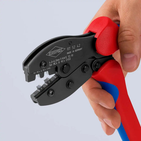 KNIPEX Tools 97 52 42 KNIPEX PreciForce® Crimping Pliers For MC4/MC4 EVO 2, 8-1/2"