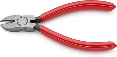 KNIPEX 70 01 125 Diagonal Cutters, Red