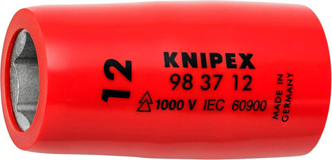 KNIPEX 98 99 11 S4 10 Piece 1,000V Insulated Socket Set 3/8 Metric Drive