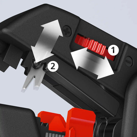 KNIPEX Tools 12 62 180 SBA ComStrip Automatic Wire Stripper 10-24 AWG, 7-1/4"