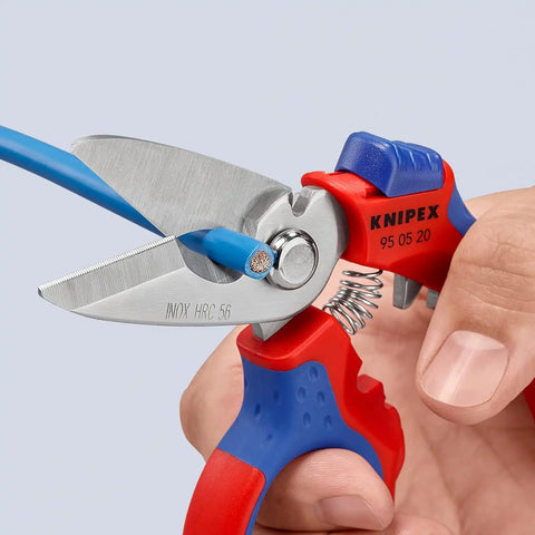 KNIPEX Tools 95 05 20 US Angled Electricians' Shears, 6-1/4"