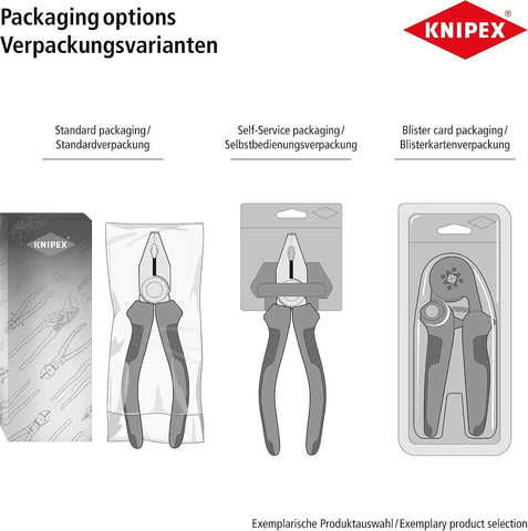 KNIPEX - Long Nose Pliers w/Cutter, Multi-Component (25 02 160),6-1/4 inches