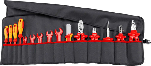 KNIPEX 98 99 13 15 Piece 1,000V Insulated Tool Roll Bag