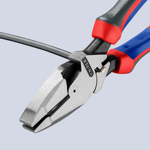 KNIPEX 09 12 240 SBA High Leverage Lineman New England with Tape Puller and Crimper