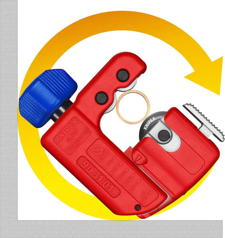 KNIPEX Tools 90 31 01 SBA TubiX® S Pipe Cutter, 3"