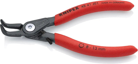 KNIPEX Tools 48 41 J01 Precision Circlip Snap-Ring Pliers with Limiter, Internal 90-Degree Angle