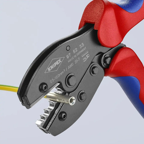KNIPEX 20-7 AWG Knipex PreciForce Crimping Pliers, Plastic Grips - 975233