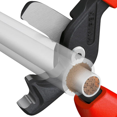 KNIPEX Tools 95 12 225 StepCut® XL Cable Shears, 9"