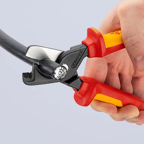 KNIPEX Tools 95 18 225 US StepCut® XL Cable Shears-1000V Insulated, 9"
