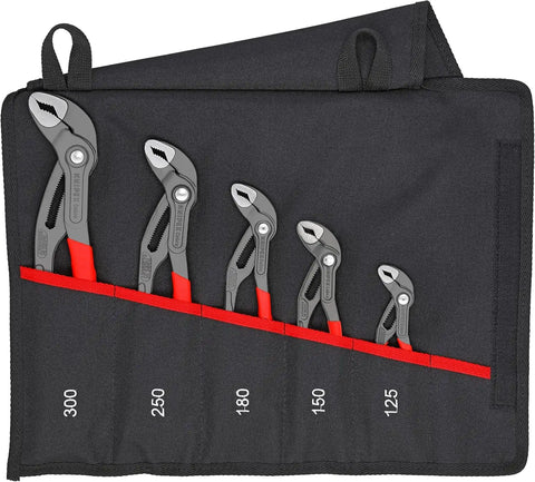Knipex Tools 00 19 55 S5, Cobra Pliers, 5Piece Set with Tool Pouch